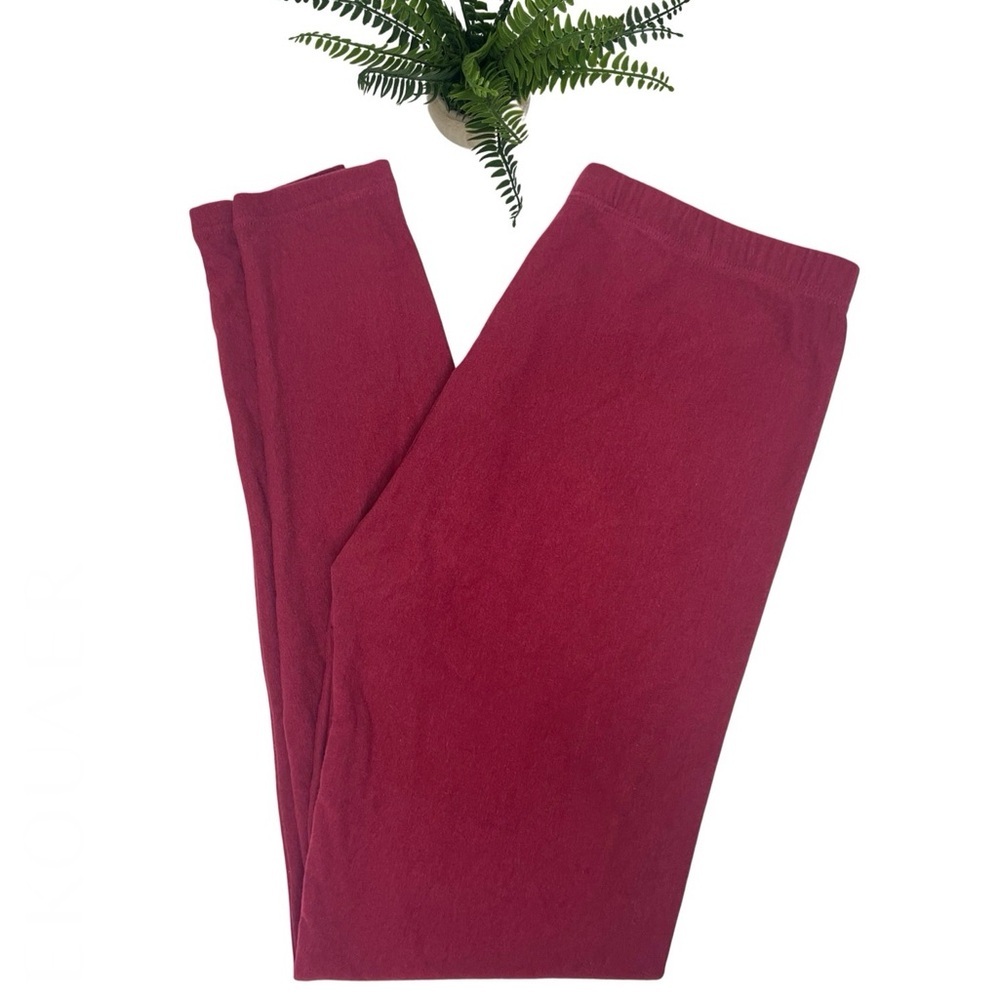 Ekouaer Thermal Leggings Fleeced Base Layer Wine Red Small S